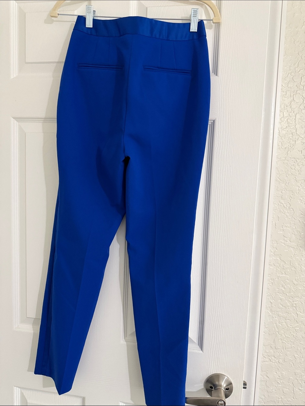 Zara Cobalt Blue Cropped Tailored Ankle Trousers - Picture 5 of 7